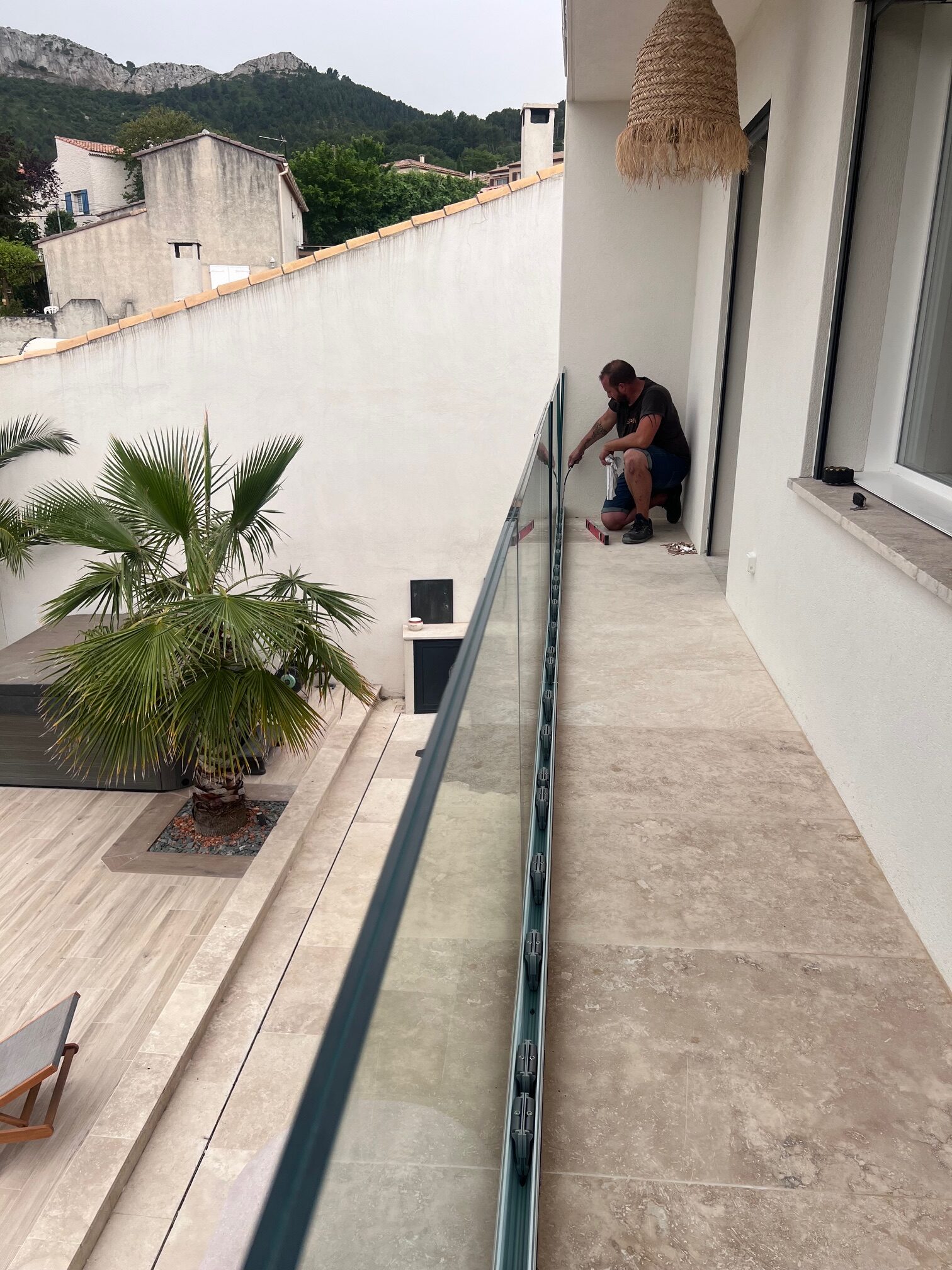 Équipe SP2M en pose sur chantier